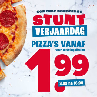 Kortingscode Domino's voor een Medium pizza voor €1,99 (Purmerend)