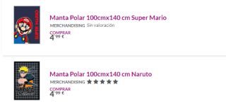 Mantas Polares de dibujos animados por solo 4,90€