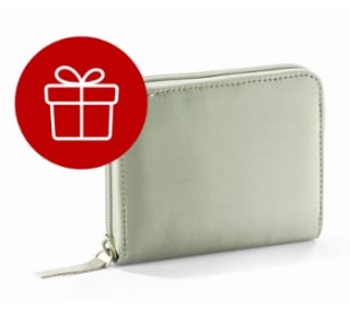 Gratis portemonnee bij bestelling bij Klingel