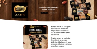 Prueba las nuevas variedades Nestlé Dark gratis (reembolso)