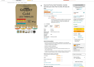 96 latas Purina Gourmet Gatos por solo 36,99€