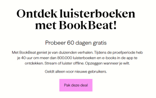 Gratis 60 dagen BookBeat proberen