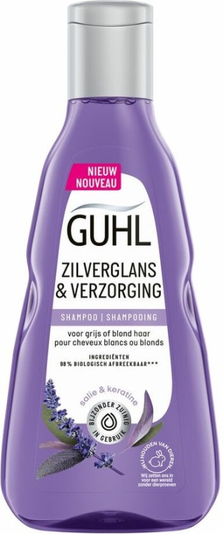 Guhl Zilverglans & Verzorging Shampoo - 4 x 250 ml - Voordeelverpakking - 1000 ml bij Bol.com