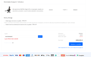 Silla ergonómica NEWTRAL MagicH-BP reposapiés seguimiento automático soporte lumbar adaptable por 209,99€
