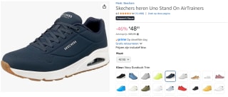 Skechers Uno – Stand On Air – Donker Blauw voor €48,83 bij Amazon