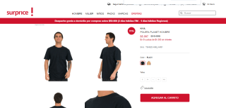 Polera Kivul Planet para hombre por $5.997
