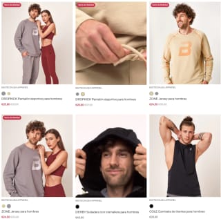 40% dto en Toda la Ropa Deportiva