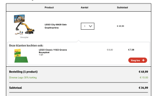 LEGO City 60420 Gele Graafmachine