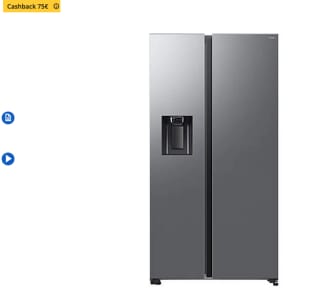 Frigorífico Americano SAMSUNG RS70F65KETEF E (No Frost 178.4 cm 640 L Inox) por solo 1,349,10€