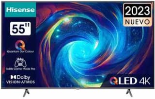 TV 55" QLED Hisense 55E7K Pro - 4K 120Hz, Smart TV VIDAA, HDR10+ por 515€