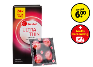 Kruidvat Ultra Thin Condooms 24 stuks -2 voor € 6