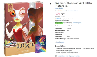 Dixit Puzzel Chameleon Night - 1000 stuks voor €5,99 bij Amazon