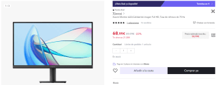 Monitor Xiaomi A22i 21.45" FullHD 75Hz por 58,99€