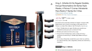 King C. Gillette Kit De Regalo Stubble, Incluye Recortadora De Barba Style Master, 4 Peines Y Crema Hidratante por 13,99€