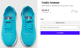 Zapatillas de Running para Mujer Under Armour HOVR SONIC 6 por 52€