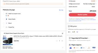 Mini SOYO PC S2 Pro R7 7735HS DDR5 16GB de RAM 1TB de ROM NVME SSD Windows por solo 299,53€