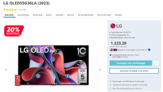 LG OLED Evo G3 55" TV voor €1223,20 bij Electroworld