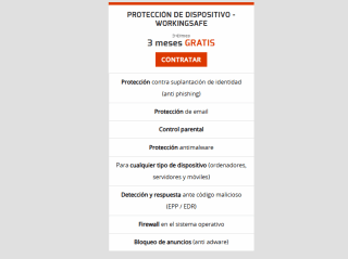 Gratis 3 meses Protección de dispositivo - WorkingSafe