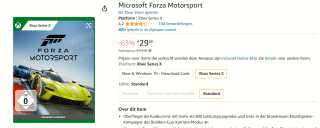 Forza Motorsport Series X voor €29,99 bij Amazon