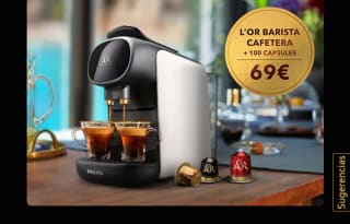 Cafeteras L'or Barista sublime +100 cápsulas por 69€
