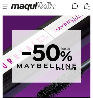 Hasta -50% de Descuento en Maybelline.