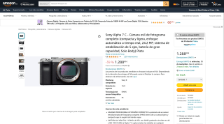Cámara Sony Alpha 7 C por solo 1,288€