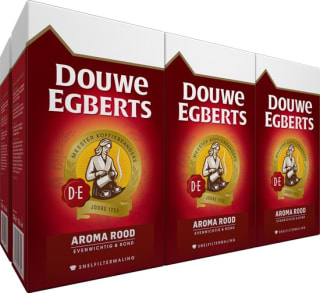Douwe Egberts Aroma Rood Filterkoffie - 6 x 500 gram voor €33,70 bij Bol.com
