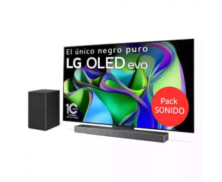 TV LG OLED evo 4K de 77'' C36 + Barra de Sonido SC9S por 2,274,73€