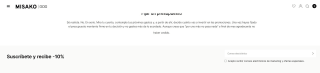 10% descuento para primera comppra desde Misako