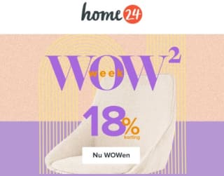 18% extra korting op geselecteerde artikelen bij Home24