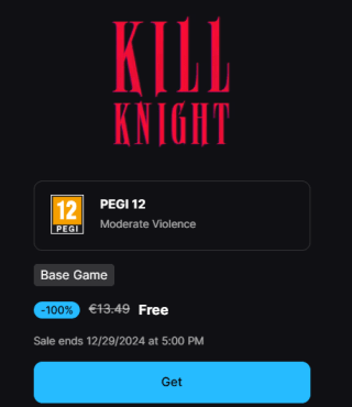 Kill Knight gratis via Epic Games