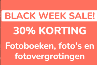 30% korting op fotoboeken, fotovergrotingen en fotoafdrukken bij Fotofabriek