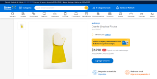 Guante para la limpieza de piscina por $2.990