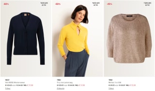 20% extra korting op alle sale truien & vesten bij Claudia Sträter