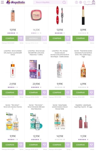 3×2 Beautytok desde Maquillalia.