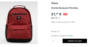 Mochila Vans Startle Backpack por 21.99€