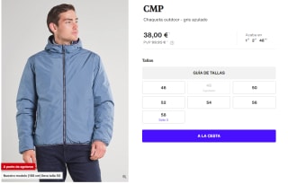 Chaqueta outdoor para Hombre CMP por 38€