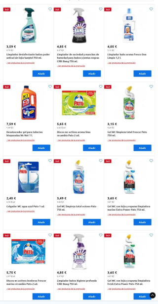 Recopilación 3×2 Droguería en Carrefour.