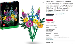 LEGO Icons Wilde Bloemen Boeket voor €40,84 bij Amazon