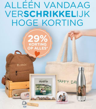 29% korting op alles bij Smartphoto