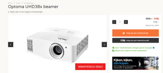 Optoma UHD38x beamer voor €799 in de thenextshop