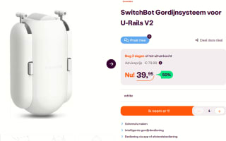 SwitchBot Hub Curtain U Rail 2 voor €39,95 bij iBOOD