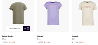 30% korting op de nieuwe 30% korting op nieuwe zomercollectie van Vingino, Retour & Raizzed bij Happybee