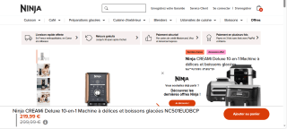 Machine à Glace Ninja CREAMi Deluxe à 219,99 €