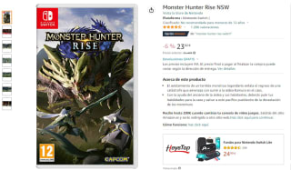 Videojuego Nintendo Monster Hunter Rise por 23,92€