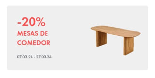 -20% en Mesas de Comedor desde Casa.
