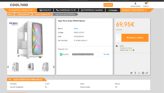 Caja/Torre Antec DP505 Blanco por solo 69,95€