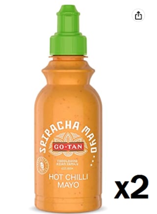 Pack de 2 GO-TAN Salsa shiracha mayo botella 215 ml por 5.74€