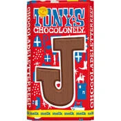 Diverse Tony's Chocolonely letters 180gram voor €0,50 bij Foodello