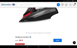 Plancha de Vapor Cecotec 3D ForceAnodized 950 Smart i-Pump por 34€